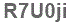 The text to enter in the texbox below is: R7U0ji