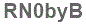 The text to enter in the texbox below is: RN0byB