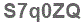 The text to enter in the texbox below is: S7q0ZQ