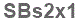 The text to enter in the texbox below is: SBs2x1