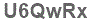 The text to enter in the texbox below is: U6QwRx