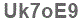 The text to enter in the texbox below is: Uk7oE9