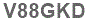 The text to enter in the texbox below is: V88GKD