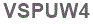 The text to enter in the texbox below is: VSPUW4