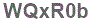 The text to enter in the texbox below is: WQxR0b