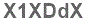 The text to enter in the texbox below is: X1XDdX