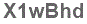 The text to enter in the texbox below is: X1wBhd