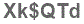 The text to enter in the texbox below is: Xk$QTd