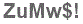 The text to enter in the texbox below is: ZuMw$!