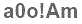 The text to enter in the texbox below is: a0o!Am