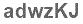 The text to enter in the texbox below is: adwzKJ