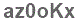 The text to enter in the texbox below is: az0oKx