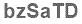 The text to enter in the texbox below is: bzSaTD