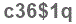 The text to enter in the texbox below is: c36$1q