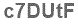 The text to enter in the texbox below is: c7DUtF