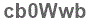 The text to enter in the texbox below is: cb0Wwb