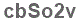 The text to enter in the texbox below is: cbSo2v