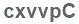 The text to enter in the texbox below is: cxvvpC
