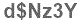 The text to enter in the texbox below is: d$Nz3Y