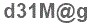 The text to enter in the texbox below is: d31M@g