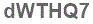 The text to enter in the texbox below is: dWTHQ7