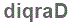 The text to enter in the texbox below is: diqraD