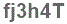 The text to enter in the texbox below is: fj3h4T
