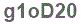 The text to enter in the texbox below is: g1oD20