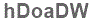 The text to enter in the texbox below is: hDoaDW
