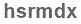 The text to enter in the texbox below is: hsrmdx