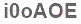 The text to enter in the texbox below is: i0oAOE