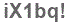 The text to enter in the texbox below is: iX1bq!