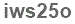 The text to enter in the texbox below is: iws25o