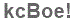 The text to enter in the texbox below is: kcBoe!