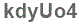 The text to enter in the texbox below is: kdyUo4