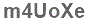 The text to enter in the texbox below is: m4UoXe