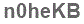 The text to enter in the texbox below is: n0heKB
