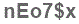 The text to enter in the texbox below is: nEo7$x