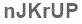 The text to enter in the texbox below is: nJKrUP