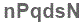 The text to enter in the texbox below is: nPqdsN