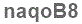 The text to enter in the texbox below is: naqoB8