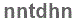 The text to enter in the texbox below is: nntdhn