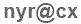 The text to enter in the texbox below is: nyr@cx