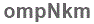 The text to enter in the texbox below is: ompNkm