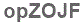 The text to enter in the texbox below is: opZOJF