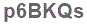 The text to enter in the texbox below is: p6BKQs