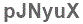 The text to enter in the texbox below is: pJNyuX