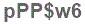 The text to enter in the texbox below is: pPP$w6