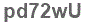 The text to enter in the texbox below is: pd72wU