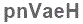 The text to enter in the texbox below is: pnVaeH